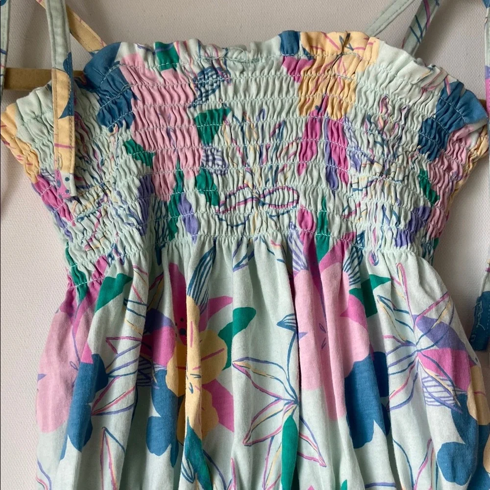 Tea Collection Smocked Floral Romper